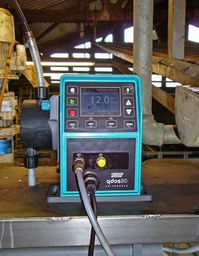 Packaging specialist swaps membrane pumps for Qdos metering pumps