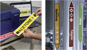 Durably identify pipes in any facility anywhere