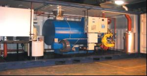 Steam raising system on skid or in container