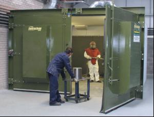 Self-contained blast room