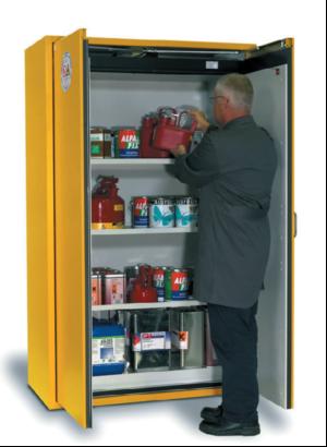 Smart wingdoor safety storage cabinet