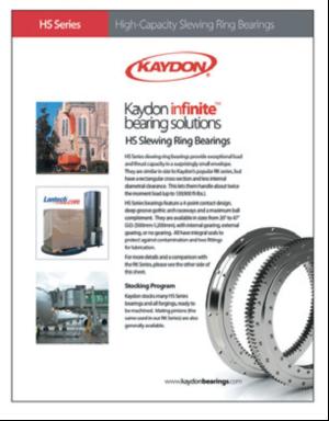 Data sheet covers turntable bearing
