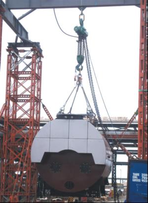 First lift for 100t hoist