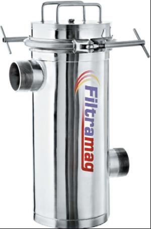 Magnetic filter aids efficiency