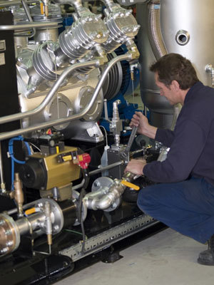 Providing high performance and low operating cost compressors