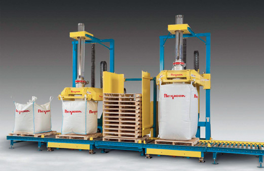 Dual bulk bag filling system