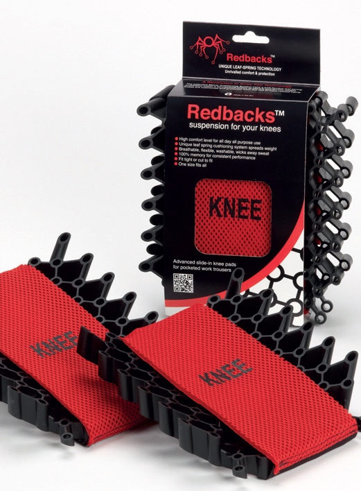 Memory knee pads get off the ground