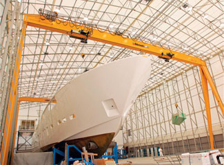 Yachts get a lift