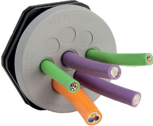 Multi-cable entry plates seal to IP66