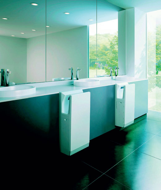 Energy efficient hand dryer is fast operator