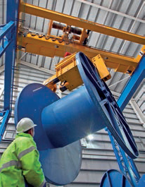 72t overhead crane installed