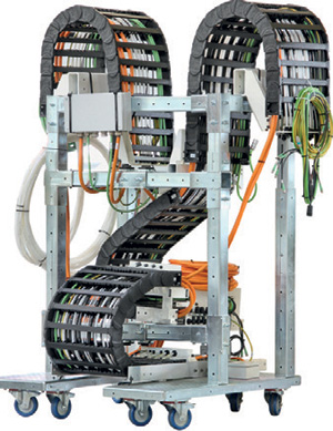 Modular rack that carries cables