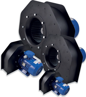 Centrifugal fan range