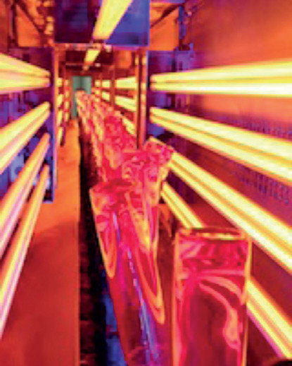 Carbon infrared oven saves time and space