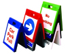 stacked sentry signs