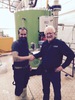 magic rock’s head brewer, stuart ross, with dave parish from cfb boilers.