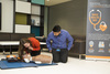 mace team get training on how to use a cardiac science defib