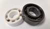 Most ceramic bearings are actually a hybrid, containing steel outer rings.