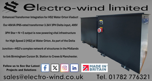 Electro-Wind supplies bespoke transformer for HS2 viaduct